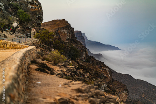 beautiful view of wadi darbat in salalah, oman
