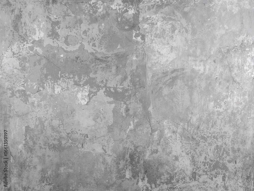 Obraz premium A gray concrete or stucco texture with a distressed, grunge effect. A minimalist, industrial-style background.