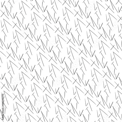 Short sharp lines or needles in the form of texture.