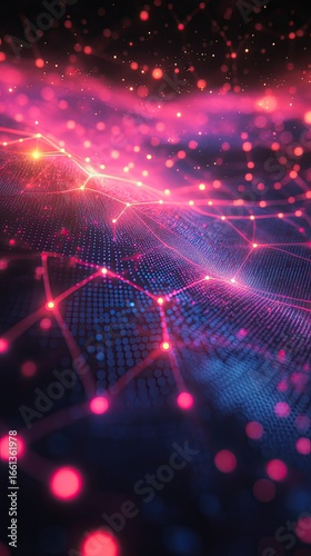 Abstract futuristic digital and technology background. 