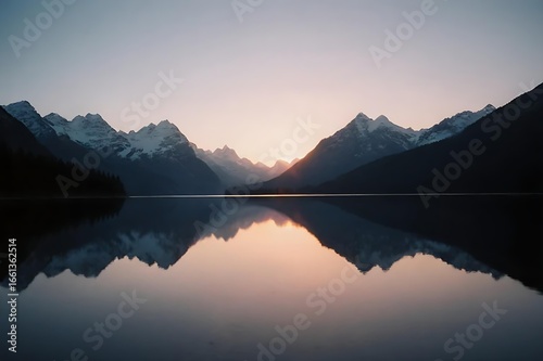 sunrise in the mountains