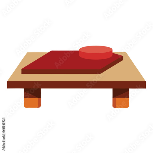 japanese floor table chabudai short wooden