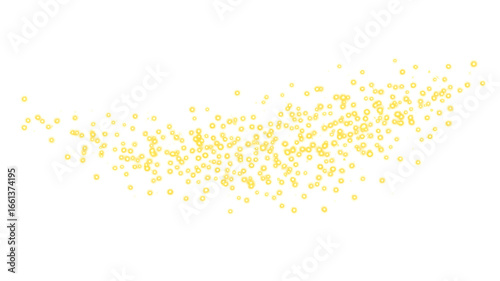 festive gold glitter light particles. Golden stardust with sparkles isolated on transparent background. Magic dust glowing light effect PNG. many glitter particles. Holiday decoration design elements 