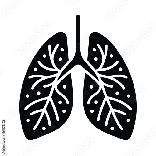 Deep Breathing Lungs Health Icon