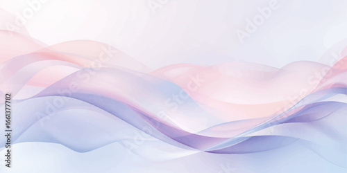 Smooth and soft abstract futuristic pink and blue gradient waves create a colorful curved line pattern
