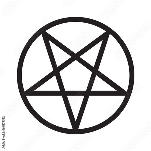 satanic pentagram esoteric symbol dark background