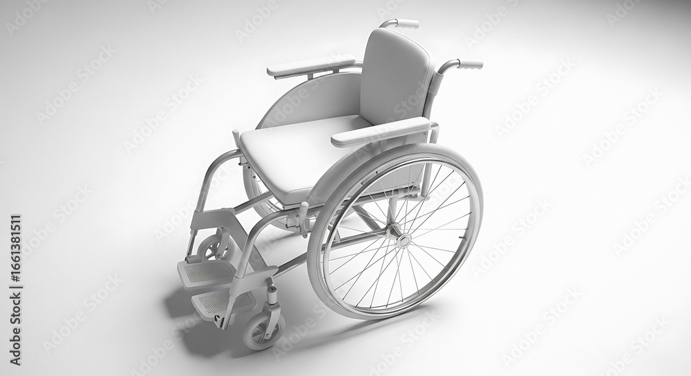 Fototapeta premium Accessible transportation a modern wheelchair for enhanced mobility and independence for individuals with disabilities