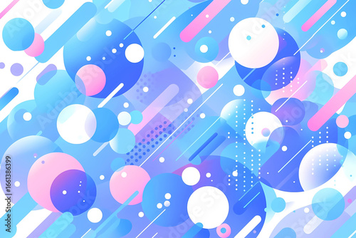 幾何学的な図形のポップな背景	