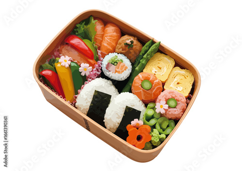 栄養に配慮した日本のお弁当