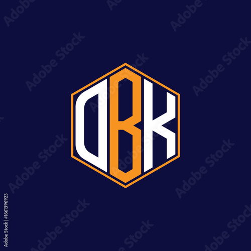 Modern Hexagon Monogram Logo Design – Geometric Lettermark Vector Template