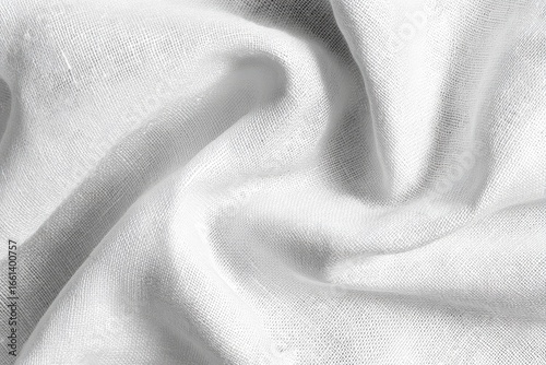 Wallpaper Mural Close-up of soft, white fabric with subtle folds Torontodigital.ca