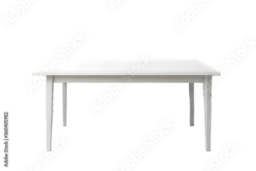 1106 white table isolated on a transparent background