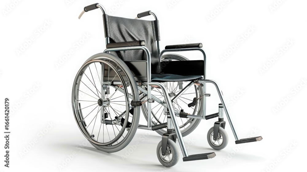 Fototapeta premium Sleek Accessibility: Modern Wheelchair Isolated