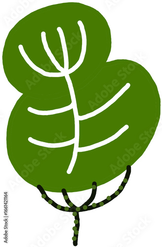 organic shape, abstract plant, doodle art, whimsical design, stylized leaf, natural motif, modern illustration, digital drawing, artistic rendering, unique form, playful graphic, simple style, decorat