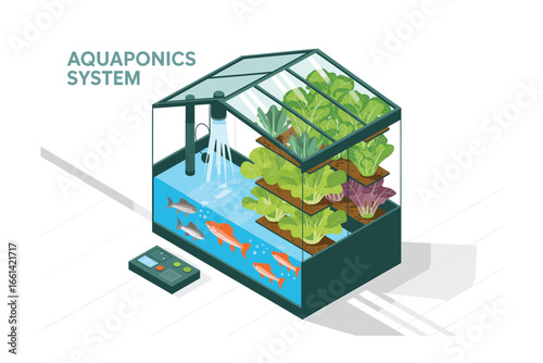 Innovative Aquaponics System: Sustainable Farming with Fish and Vegetables in a Closed-Loop Environment for Efficient and Eco-Friendly Food Production and Resource Management
