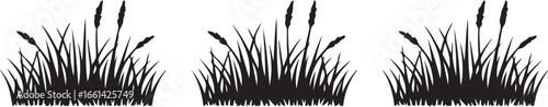 Grass SVG and vector silhouette design perfect for Cricut, Silhouette Cameo, and other cutting machines. Includes PNG, DXF, and EPS formats for versatile use.