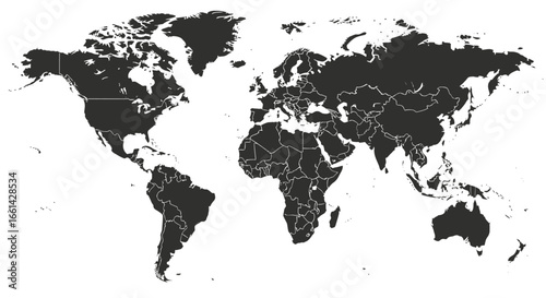 Discover the world with this detailed world map, perfect for global business and travel planning.