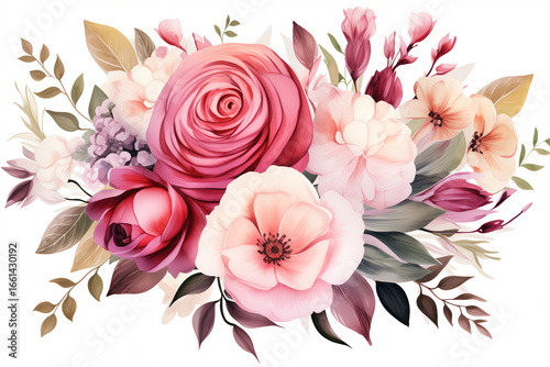 Bouquet of pink roses