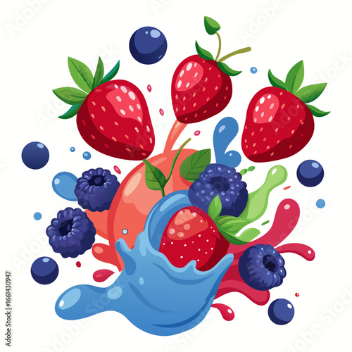 mixed berries splash