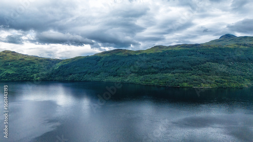Cuadro en lienzo Loch Lomond during summer calm water morning, Scotland, UK