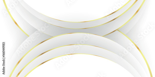 White abstract background with a textured composition of embossed lines and sparkling gold lines. This background design features an elegant and minimalist concept. Vol. 7