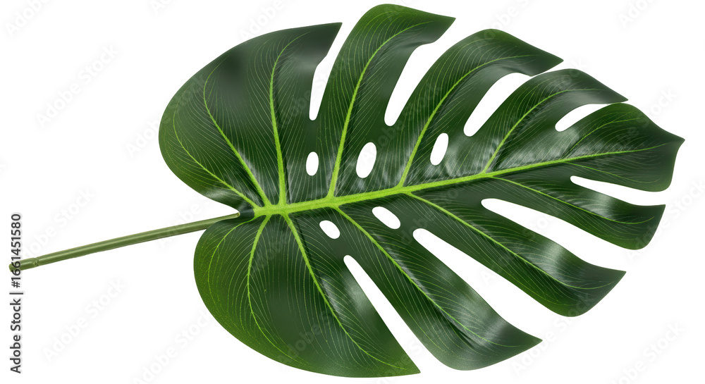 Obraz premium Isolated Monstera Leaf