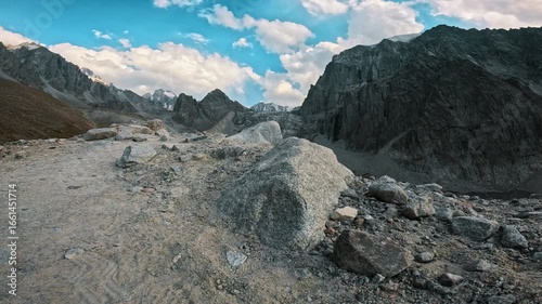 Trail in a mountain gorge