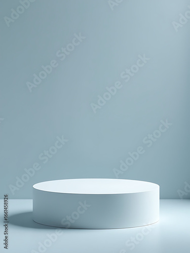 minimalist podium muted ice tones single frost rim podium edge minimal