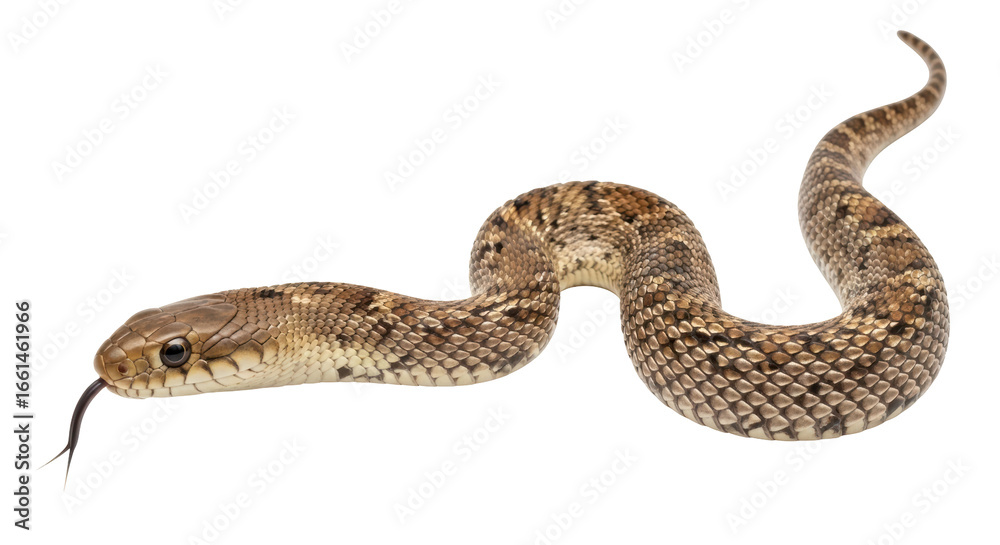 Fototapeta premium Isolated Snake with Tongue