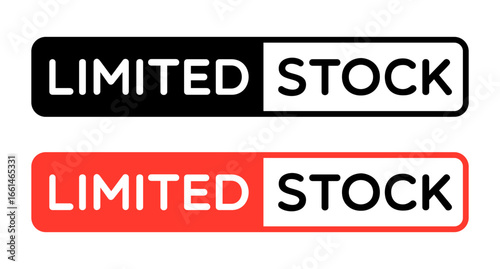 Vector Simple Limited Stock Labels