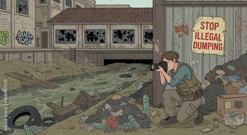 Environmental Photojournalist Documenting Urban Blight and Illegal Waste Disposal