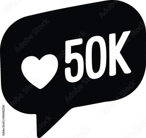 50K Likes Icon