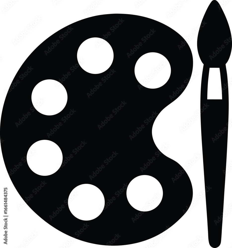 Fototapeta premium Paint Palette Icon