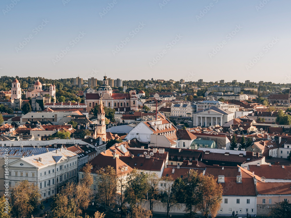 Fototapeta premium Vilnius Old Town, panoramic view