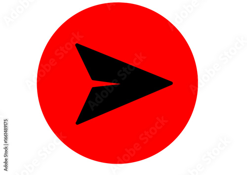 Red send button icon for message delivery concept on transparent background Free Download Red send button icon for message delivery concept on transparent background - GFXLoad