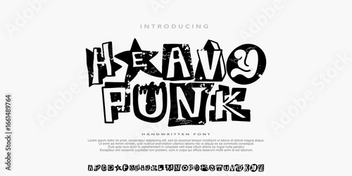 Original Fonts Display Punk typography vector alphabet , Type set for grunge font flyers and posters or ransom note 
style .design for streetwear,Y2k ,fashion,music,brand.
clothing,apparel