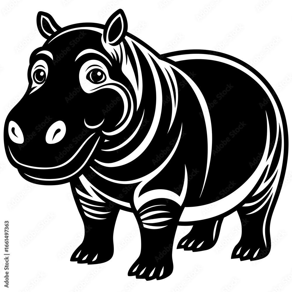 Fototapeta premium Rhinoceros icon