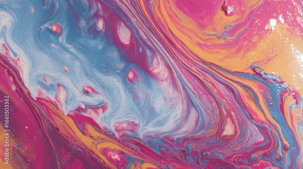 Fototapeta premium abstract fluid art paint swirls