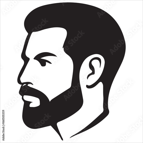 hairstyle designs for men silhouette  vector design,Silhouette hairstyles, vector haircuts, men’s hair trends, side profile views, hairstyle inspiration, haircut design, male grooming styles, 