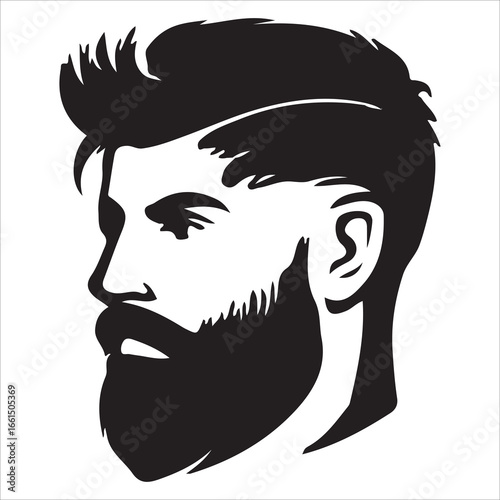 hairstyle designs for men silhouette  vector design,Silhouette hairstyles, vector haircuts, men’s hair trends, side profile views, hairstyle inspiration, haircut design, male grooming styles, 