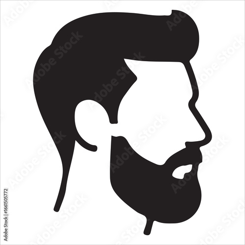 hairstyle designs for men silhouette  vector design,Silhouette hairstyles, vector haircuts, men’s hair trends, side profile views, hairstyle inspiration, haircut design, male grooming styles, 