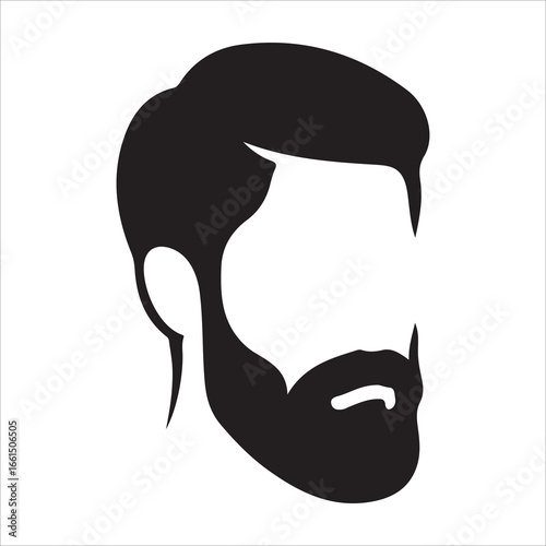 hairstyle designs for men silhouette  vector design,Silhouette hairstyles, vector haircuts, men’s hair trends, side profile views, hairstyle inspiration, haircut design, male grooming styles, 