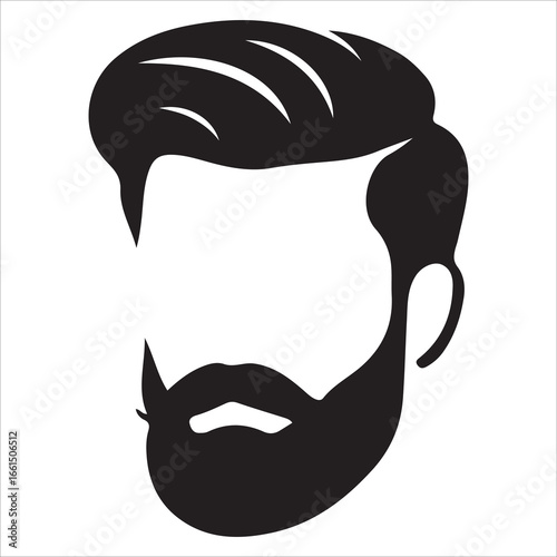 hairstyle designs for men silhouette  vector design,Silhouette hairstyles, vector haircuts, men’s hair trends, side profile views, hairstyle inspiration, haircut design, male grooming styles, 