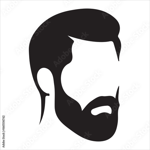hairstyle designs for men silhouette  vector design,Silhouette hairstyles, vector haircuts, men’s hair trends, side profile views, hairstyle inspiration, haircut design, male grooming styles, 