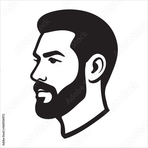 hairstyle designs for men silhouette  vector design,Silhouette hairstyles, vector haircuts, men’s hair trends, side profile views, hairstyle inspiration, haircut design, male grooming styles, 