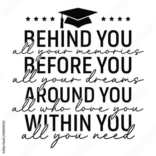 behind you all your memories before you all your dreams