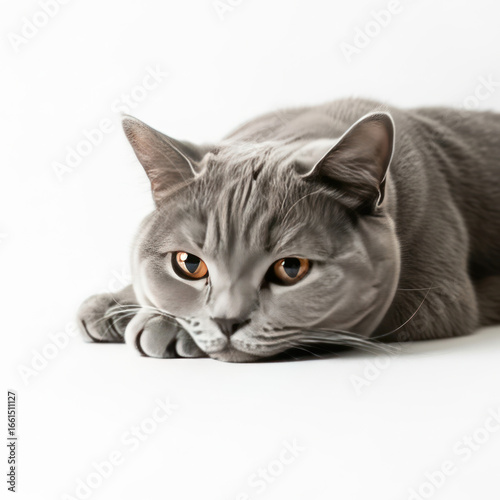 cat on white background