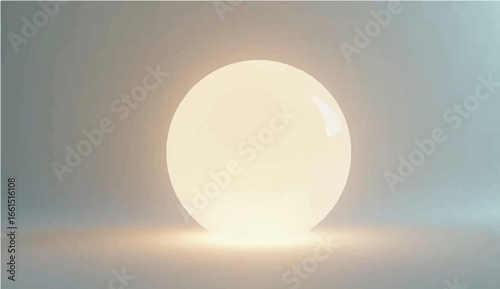An abstract illustration of a golden egg in a bright light