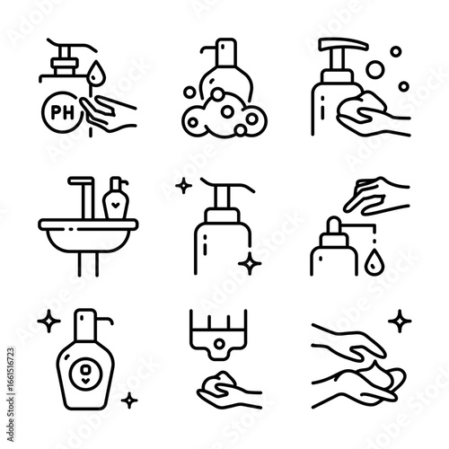 Soap for Hands and Body. Skin pH and moisturizing, natural cosmetics. Hygiene Skin, Wash, Cleansing Concept