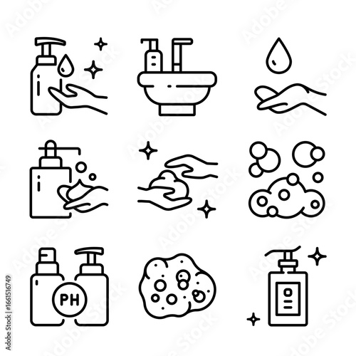 Soap for Hands and Body. Skin pH and moisturizing, natural cosmetics. Hygiene Skin, Wash, Cleansing Concept